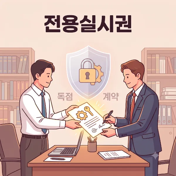 전용실시권,전용실시권 효력 범위